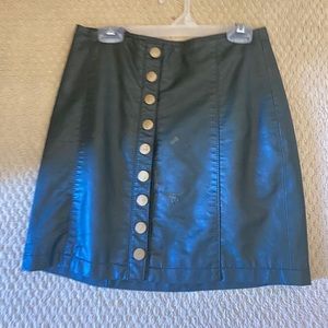 Free people green skirt